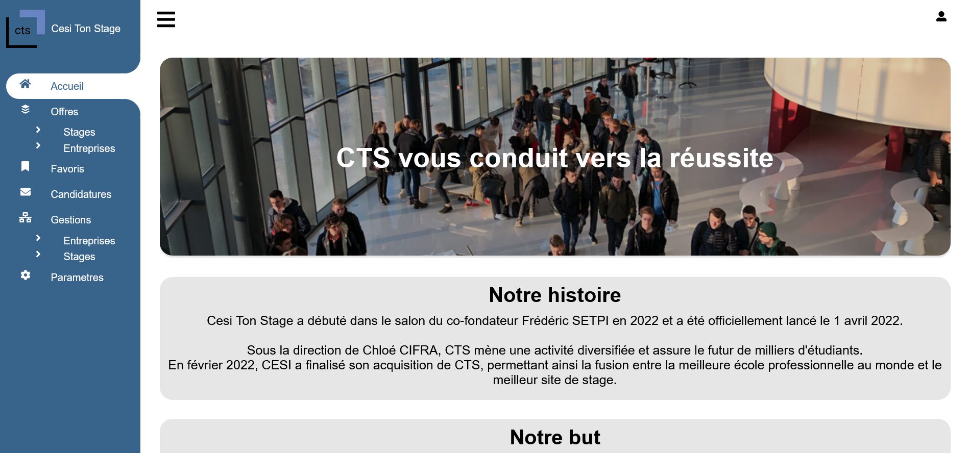 Page d'accueil image