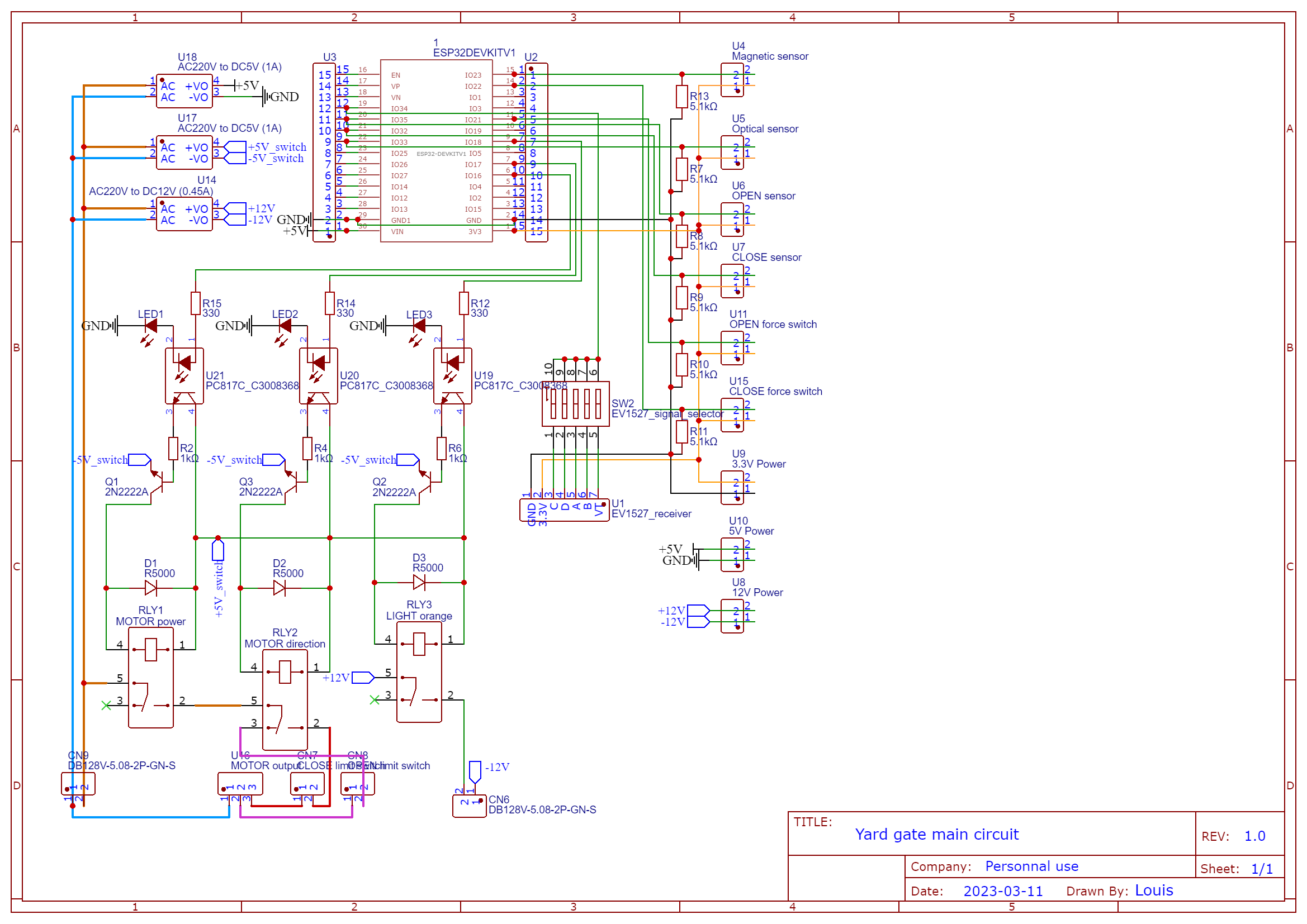 Image of the electronic circuit diagram
